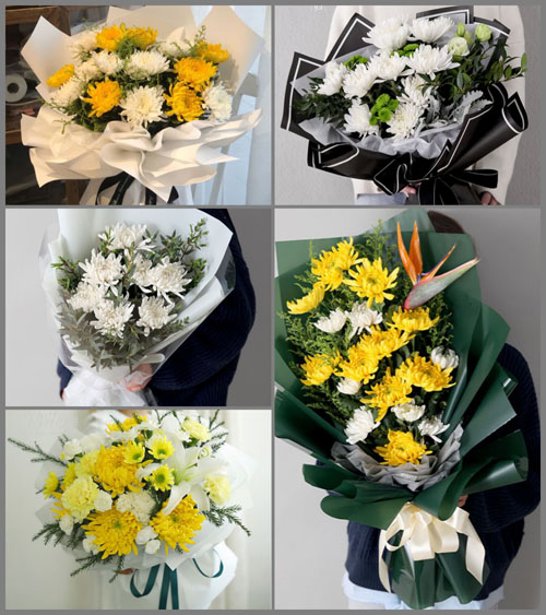 广东江门市台山市台城街道上朗社区白事花束代送